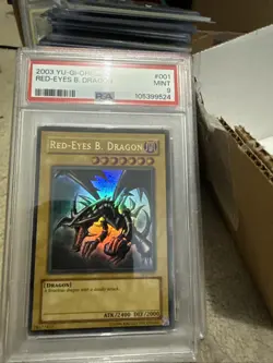 2003 Yu-Gi-Oh! PSA 9 Mint SDJ-001 Ultra Rare Red-Eyes B. Dragon - Image 3
