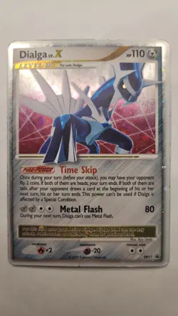 Pokemon TCG Dialga LV.X Blackstar Promotional Holo Card DP17 - Image 1