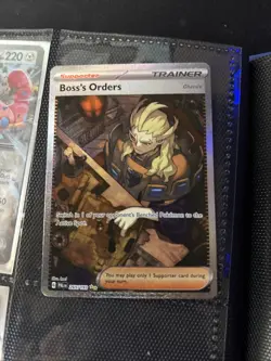 Pokemon TCG Boss's Orders Trainer Full Art Holo Rare Card 265/192 - Image 1