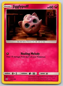 Jigglypuff (Holo Common) 14/18 Detective Pikachu NM Pokemon Card TCG - Image 1