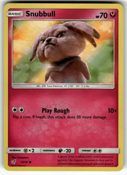 Snubbull (Holo) 15/18 Detective Pikachu NM Pokemon Card TCG - Image 1