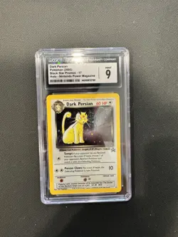 CGC 9 Dark Persian Holo 60 HP Promo Nintendo Magazine 2000 Pokemon Card #17 - Image 1