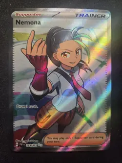 Nemona 229/091 SV: Paldean Fates Holo Pokemon Card Near Mint - Image 1