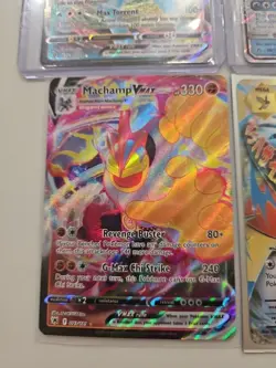 Pokemon Lot of 4 GX VMAX Mega EX Ultra Rare Holo Cards Near Mint - Image 4