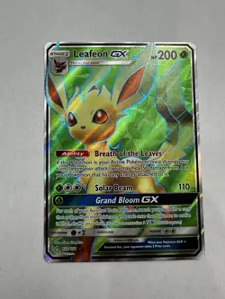 Leafeon GX 139/138 Ultra Prism Full Art Pokemon TCG Card - Image 1