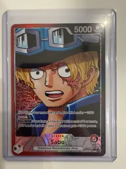 One Piece TCG OP13-004 Sabo Alt Art Leader AA Card Game CCG English - Image 1