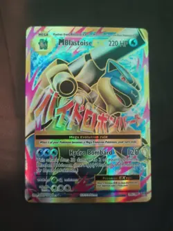 Pokemon TCG Mega-Blastoise EX XY Evolutions Holo Card 102/108 Full Art - Image 1