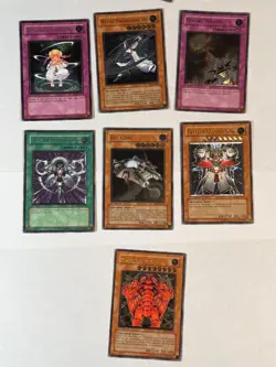7x Card Collection Lot Old School RDS Ultimate Rare 1st Edition Creator Yugioh - Image 1