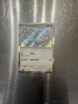 Tandemaus 209/091 Paldean Fates Baby Shiny Rare Holo Card Pokemon TCG Near Mint - Image 2