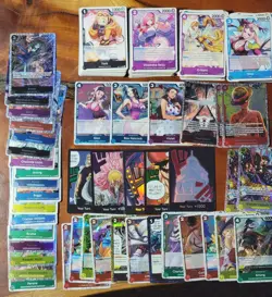 One Piece tcg Card Game 500+ Cards Collection Mixed Lot w/ 100+ FOILS RARE HOLO - Image 3
