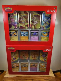 2x POKEMON SCARLET & VIOLET 151 MINI TIN/FOIL HOLO CARD SETS- 8 TINS/16 BOOSTERS - Image 1