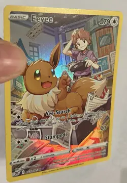 Pokemon TCG Card Eevee TG11/TG30 Brilliant Stars Trainer Gallery - LP - Image 2