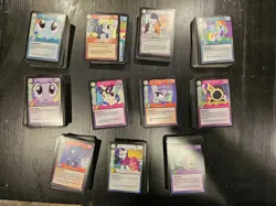 11 My Little Pony CCG Theme Decks Plus Bonus Ultra Rare Card - Image 1