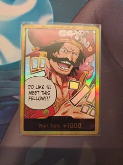 DON!! Card (Gol.D.Roger) (Gold) Carrying On His Will Foil Your Turn Op13 - Image 1