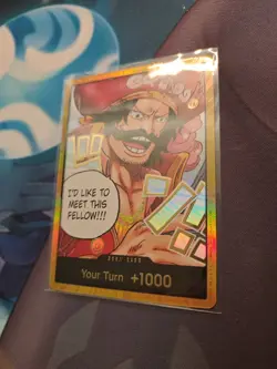 DON!! Card (Gol.D.Roger) (Gold) Carrying On His Will Foil Your Turn Op13 - Image 3