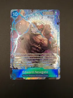 One Piece Card Game Edward.Newgate OP08-043 SR Alternate Art Parallel Card - Image 1