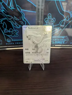 Reshiram Ex - 173/086 - SV: White Flare (WHT) Pokemon Card NM left heavy - Image 1