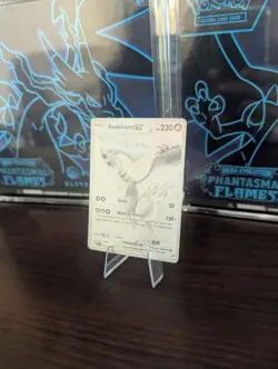 Reshiram Ex - 173/086 - SV: White Flare (WHT) Pokemon Card NM left heavy - Image 2