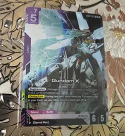 Gundam TCG Card Game Gundam X GD02-053 LR Dual Impact - Image 1