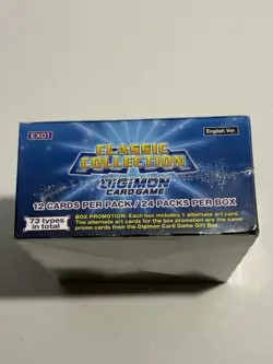 Digimon Classic Collection Card Game EX-01 Booster Box 24 packs - New / Sealed - Image 4