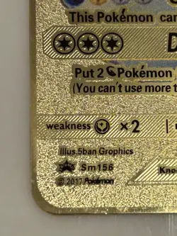 Pokemon Dragonite GX SM156 Gold Metallic Promo Card - Image 2