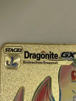 Pokemon Dragonite GX SM156 Gold Metallic Promo Card - Image 5