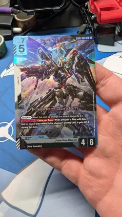 Gundam Card Game - Freedom Gundam LR English - GD01-065 LR - Newtype Rising - Image 1