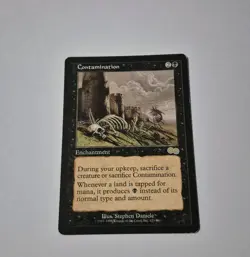MTG Contamination Urza's Saga Regular Card MP Magic The Gathering - Image 1
