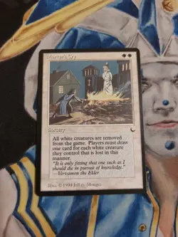 Martyr's Cry MTG The Dark Rare White Sorcery Near-Mint x1 GG4 - Image 1