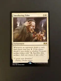 Magic the gathering - Smothering Tithe Throne Of Eldraine Promo NM - Image 1
