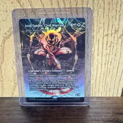 MTG Spider-Man Iron Spider, Civil Warrior Borderless Foil - Image 1