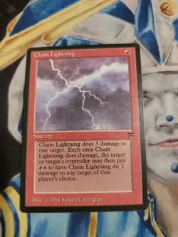 Chain Lightning MTG Legends Common Red Sorcery Near-Mint x1 GG15 - Image 2