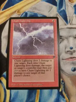 Chain Lightning MTG Legends Common Red Sorcery Near-Mint x1 GG11 - Image 1
