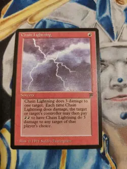 Chain Lightning MTG Legends Common Red Sorcery Near-Mint x1 GG11 - Image 2