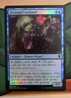 X 1 Deranged Assistant FOIL NM Commander Legends 065 MTG Magic The Gathering - Image 1