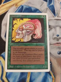 Llanowar Elves MTG Unlimited Common Green Creature Moderately Played x1 GG50 - Image 1