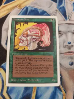 Llanowar Elves MTG Unlimited Common Green Creature Moderately Played x1 GG50 - Image 2