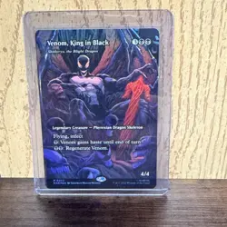MTG Spider-Man Venom, King in Black Borderless Foil - Image 1