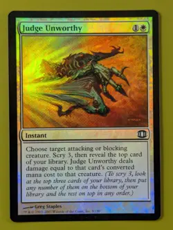 FOIL Judge Unworthy x1 Future Sight 1x Magic the Gathering MTG - Image 1