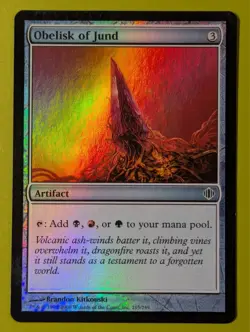 FOIL Obelisk of Jund x1 Shards of Alara 1x Magic the Gathering MTG - Image 1