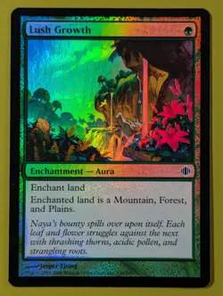 FOIL Lush Growth x1 Shards of Alara 1x Magic the Gathering MTG - Image 1