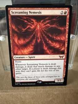 MTG Screaming Nemesis Duskmourn Lightly Played Mythic - Image 1