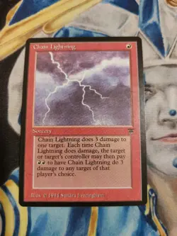 Chain Lightning MTG Legends Common Red Sorcery Near-Mint x1 GG10 - Image 2