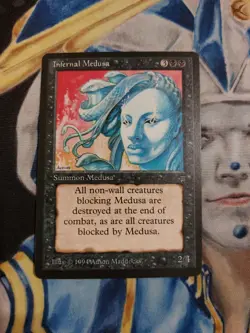 Infernal Medusa MTG Legends Uncommon Black Creature Near-Mint x1 GG1 - Image 2