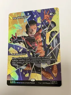🔥 Parallel Lives (Borderless FOIL!) 0036 - Marvel's Spider-Man MTG NM/M!! - Image 1