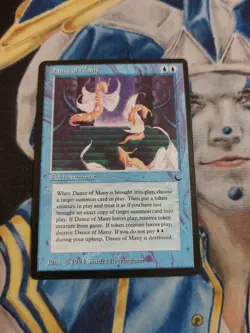 Dance of Many MTG The Dark Rare Blue Enchantment Slightly Played x1 GG5 - Image 1
