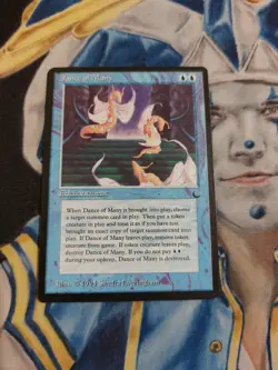 Dance of Many MTG The Dark Rare Blue Enchantment Slightly Played x1 GG5 - Image 2