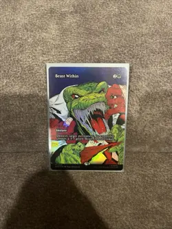 Beast Within BORDERLESS FOIL Mythic 0033 MAR Magic The Gathering Spider-Man MTG - Image 1