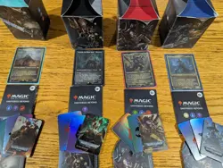 Magic the Gathering Warhammer 40k Universes Beyond Commander Deck FULL SET OF 4 - Image 1