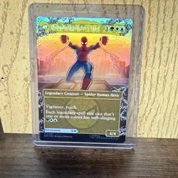 MTG Spider-Man Peter Parker (0208) (Borderless) Foil - Image 2